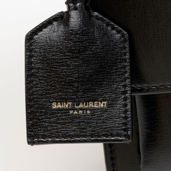 Saint Laurent Grained Calfskin Monogram Sunset Medium Shoulder Bag - Picture 16 of 16